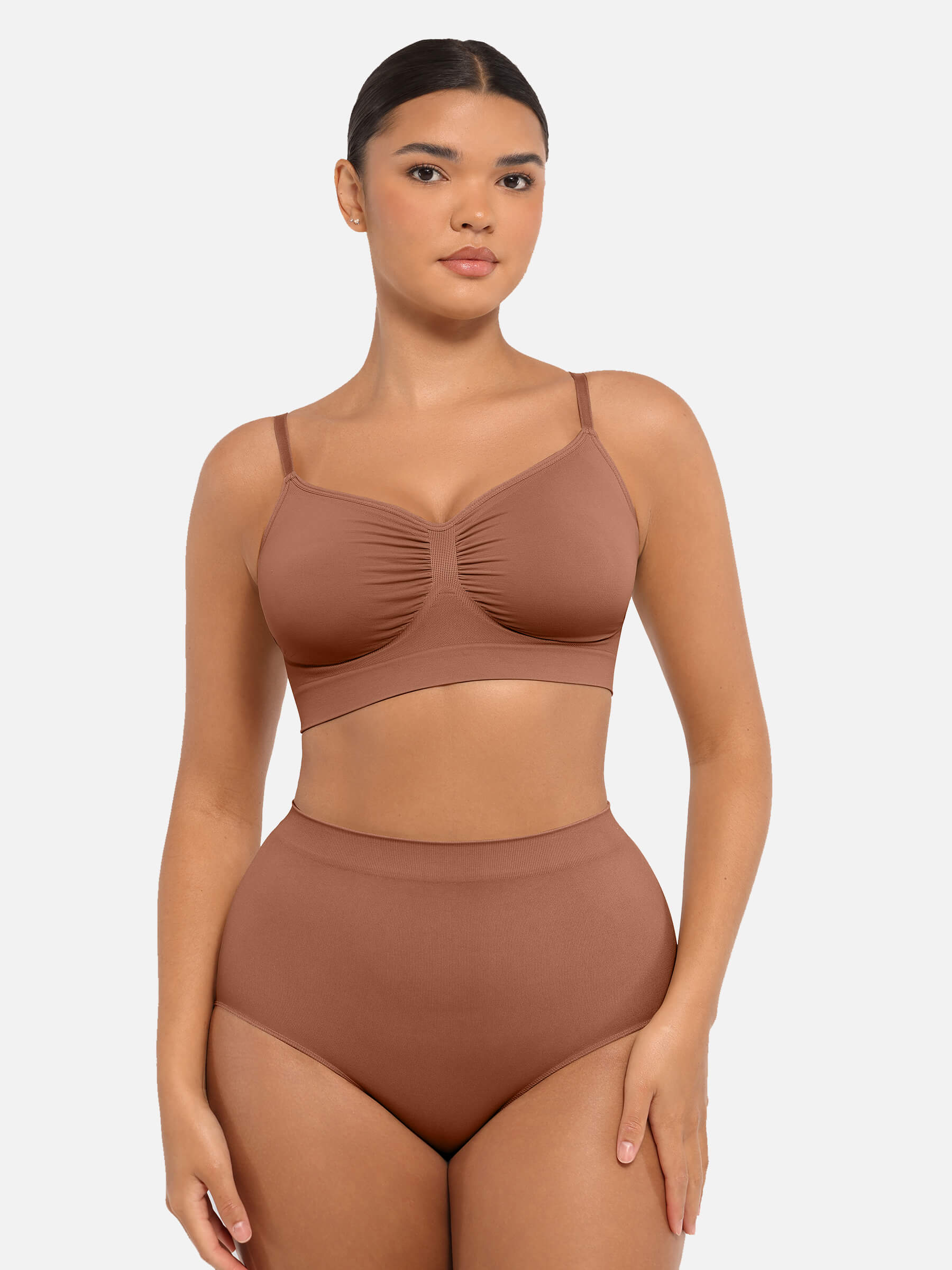 HeyCurve| Wireless Bra & Seamless Tummy Control Brief Set
