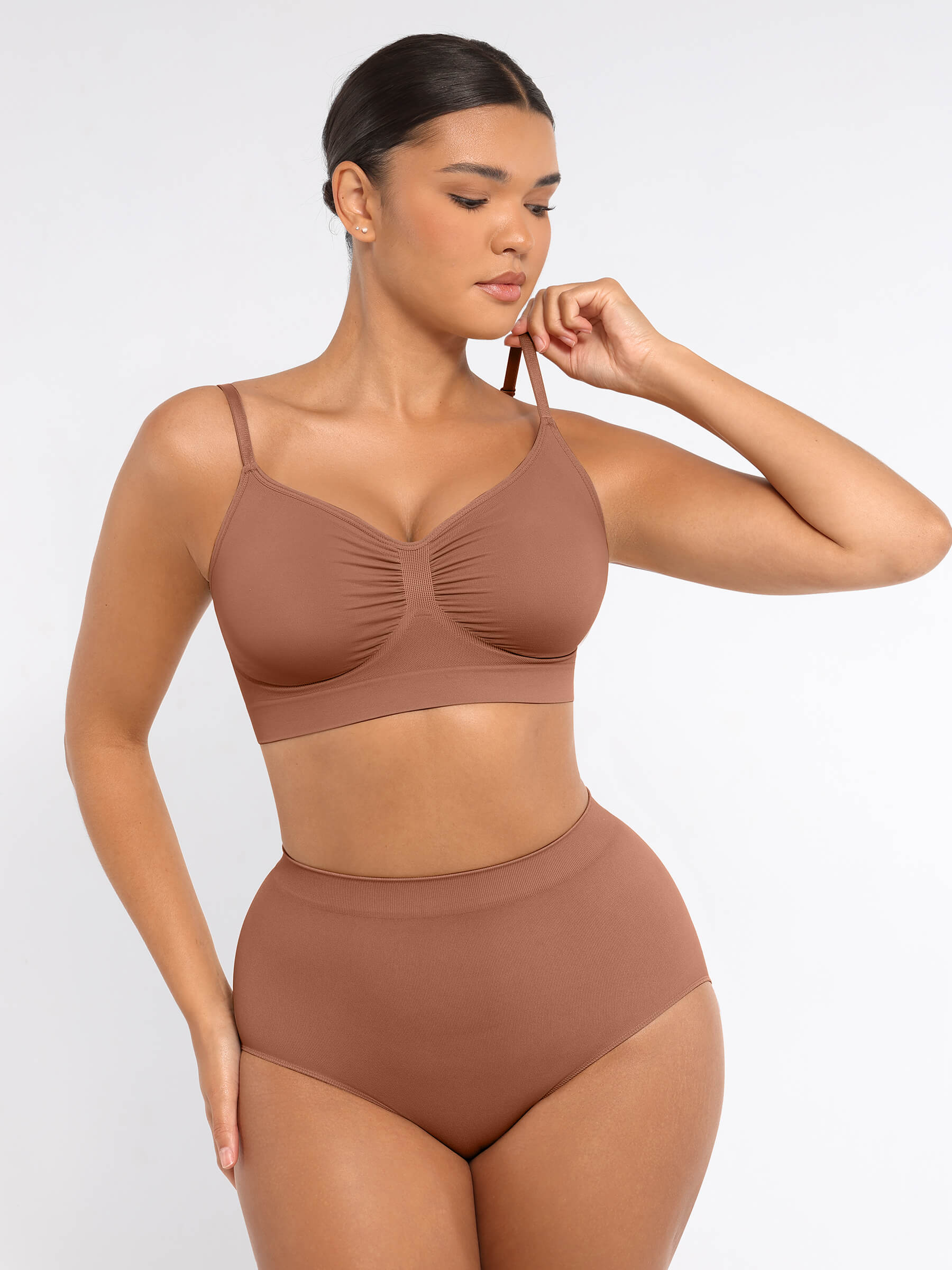 HeyCurve| Wireless Bra & Seamless Tummy Control Brief Set