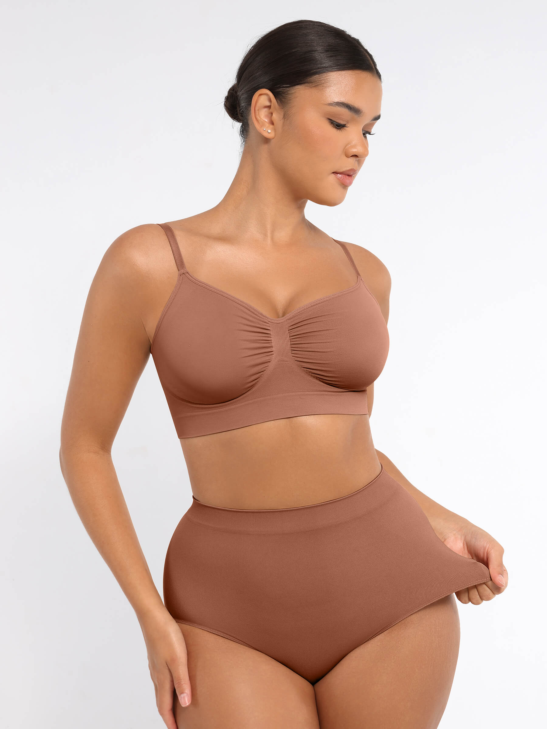 HeyCurve| Wireless Bra & Seamless Tummy Control Brief Set