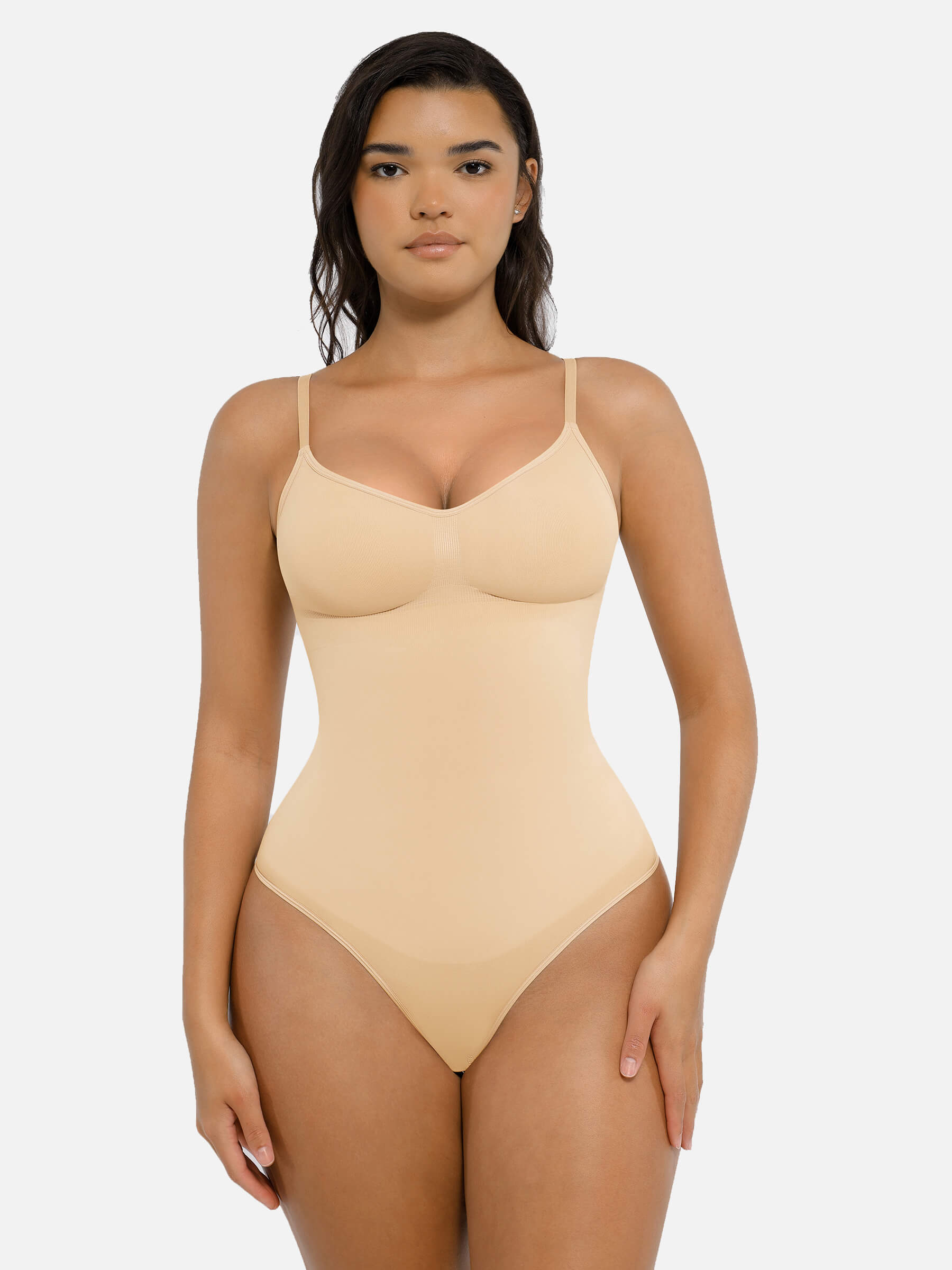 HeyCurve| Tummy Control Seamless Thong Bodysuit