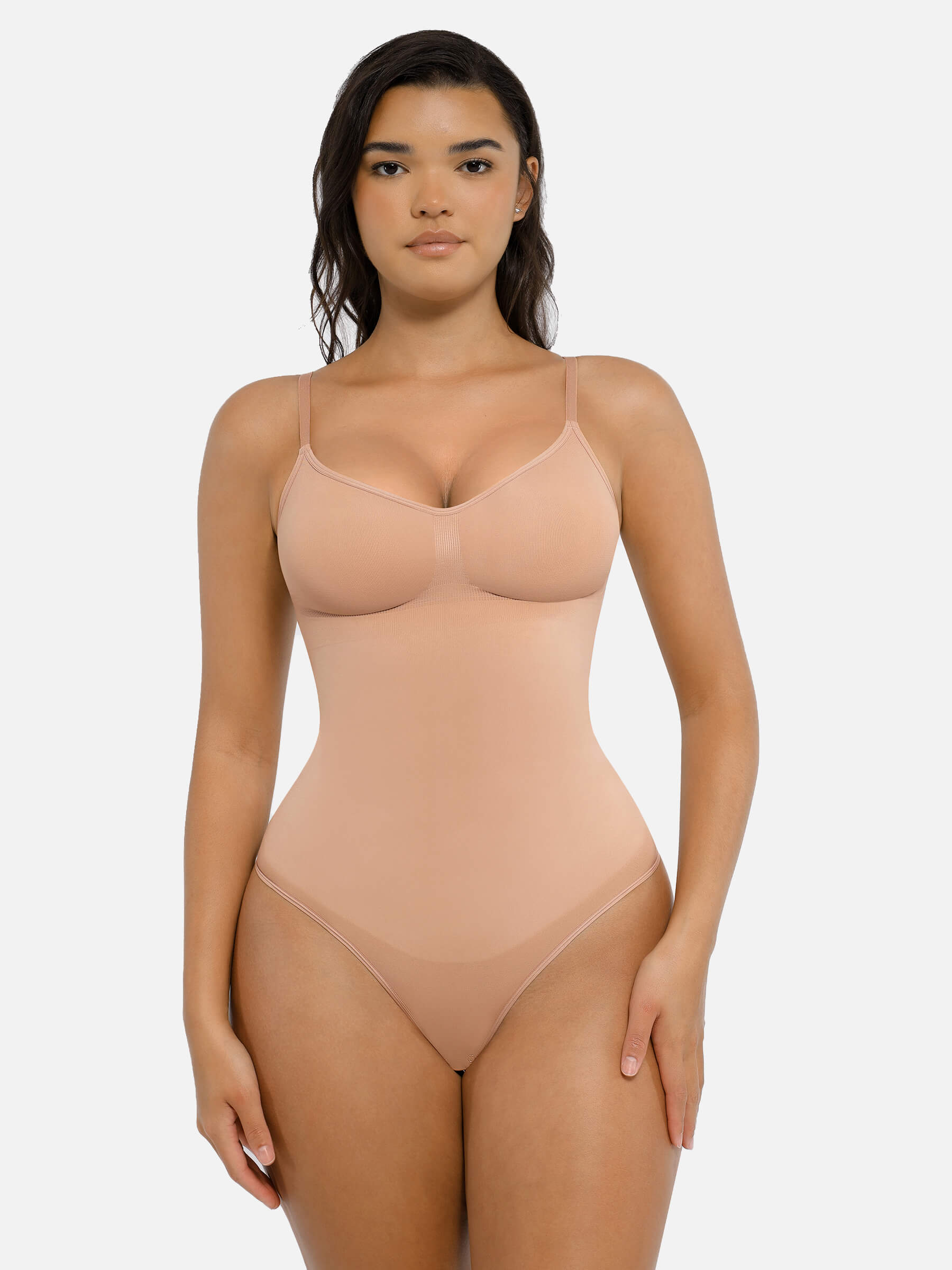 HeyCurve| Tummy Control Seamless Thong Bodysuit