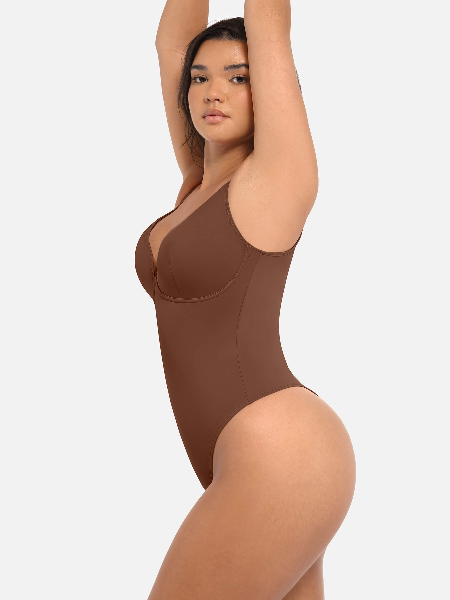 HeyCurve| Deep V Neck Tummy Control Shapewear Bodysuit