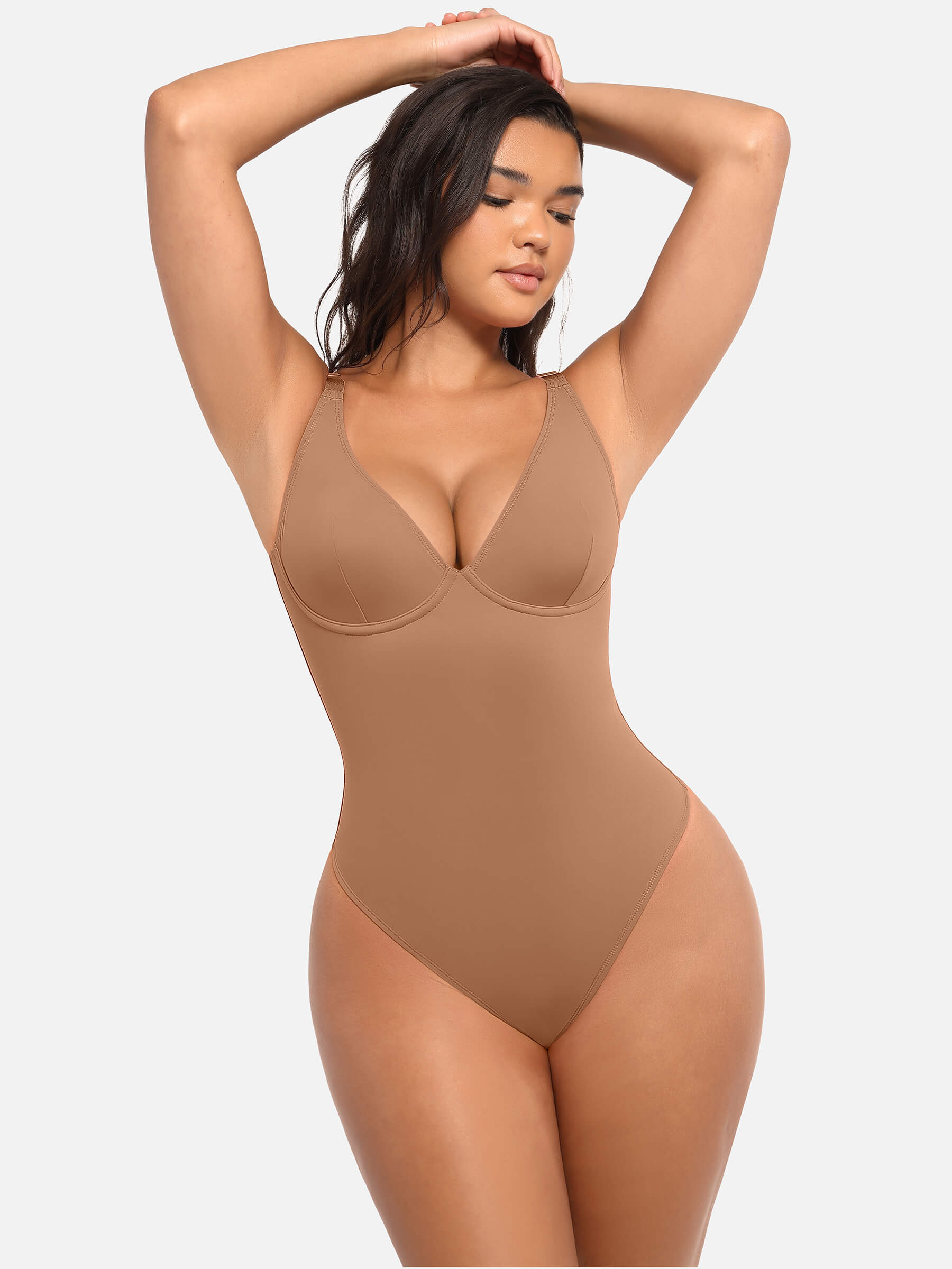 Hej Curve| V-ringad magkontroll bodysuit