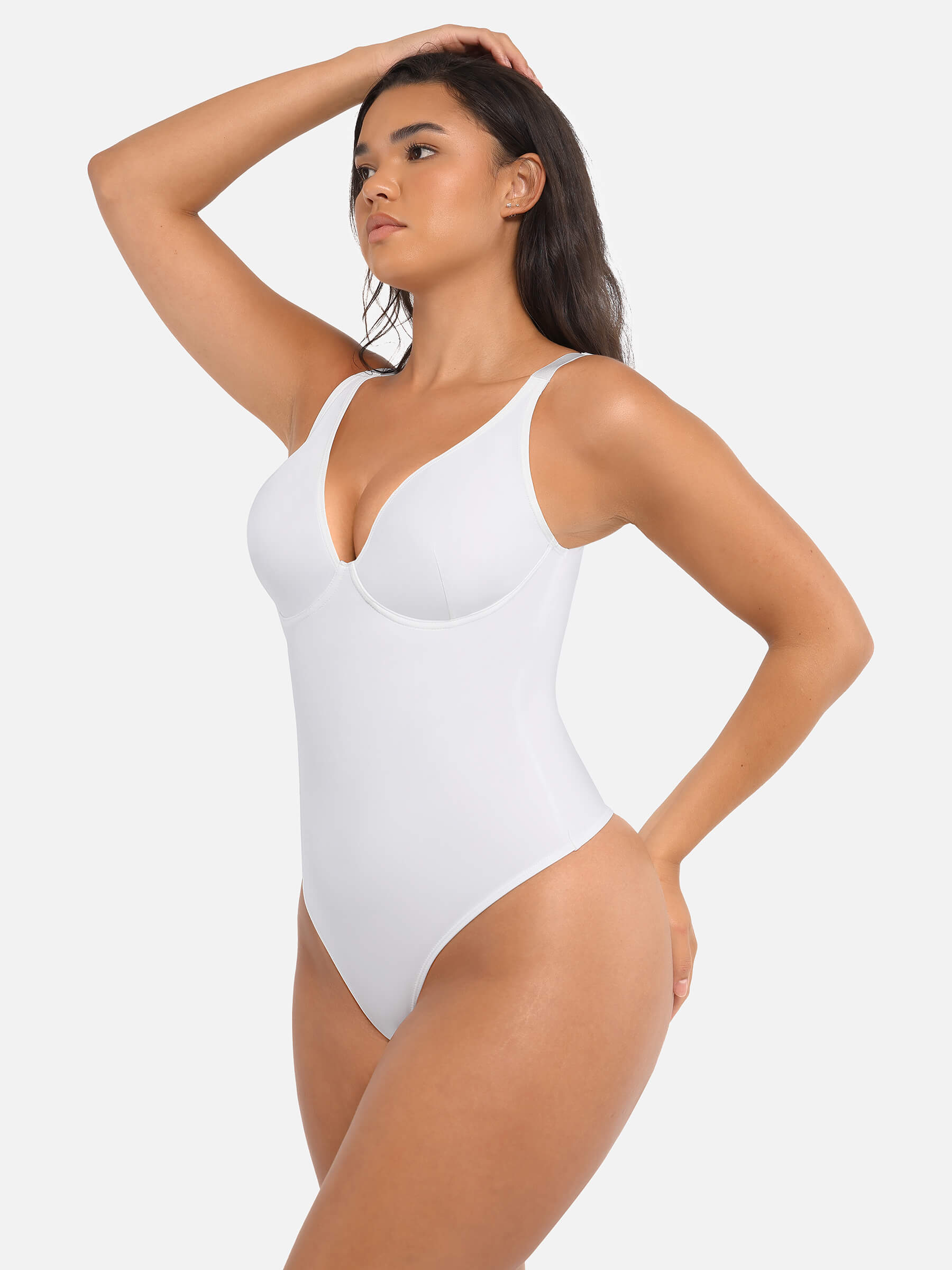 HeyCurve| Deep V Neck Tummy Control Shapewear Bodysuit