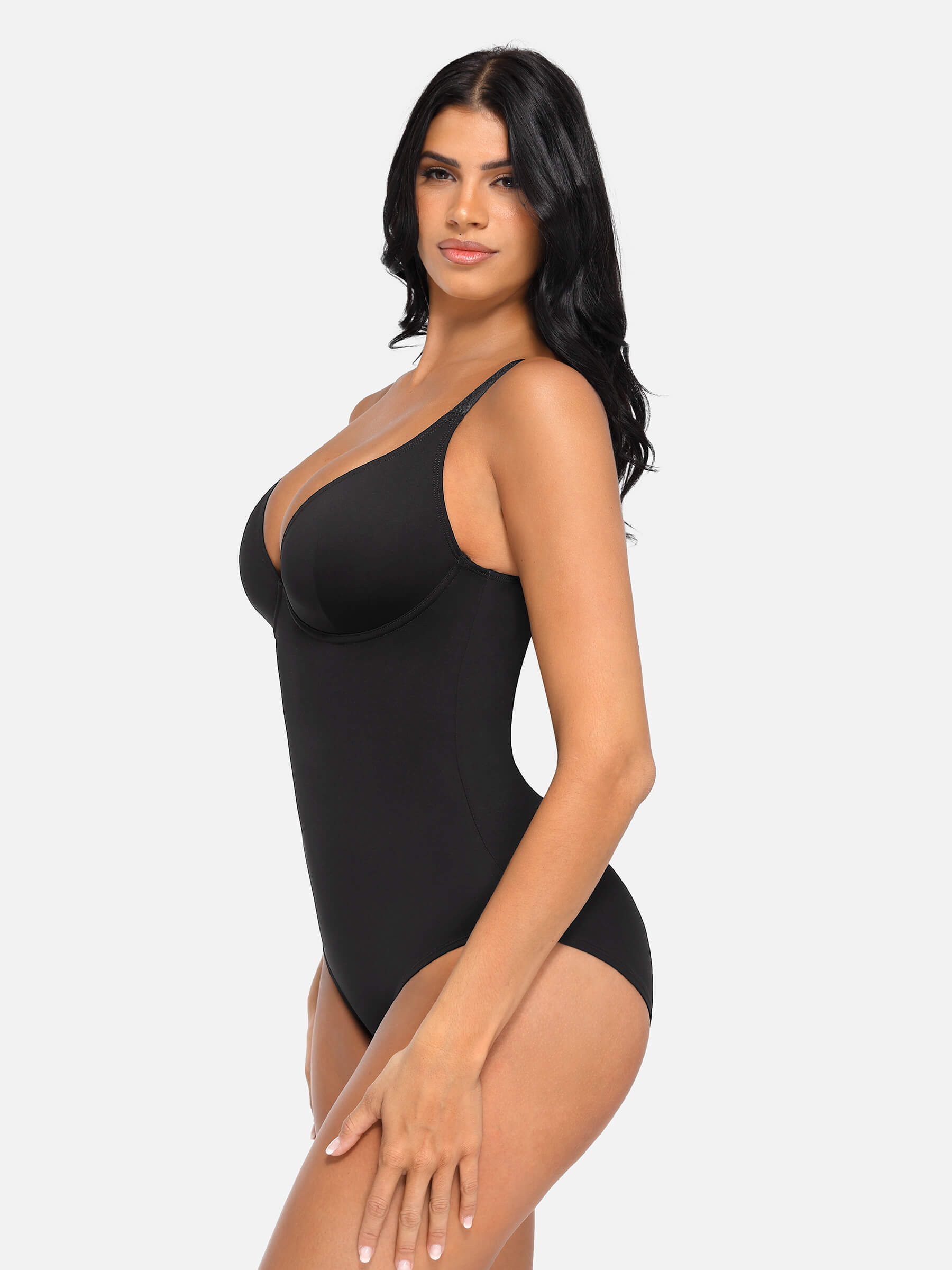 HeyCurve| Deep V Neck Tummy Control Shapewear Bodysuit